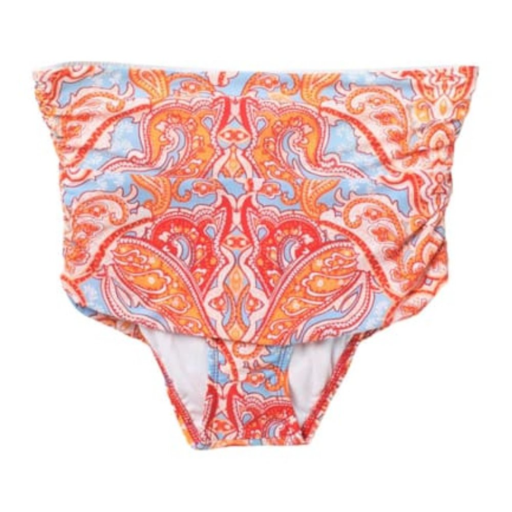 Athena Paisley Print High Waist Bikini Bottoms 12